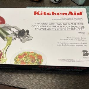 KitchenAid Spiralizer with corer, peeler, and slicer